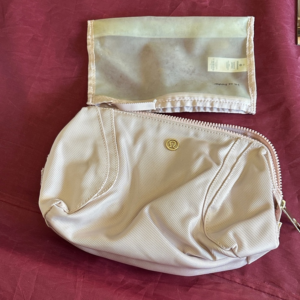 Lululemon Athletica Light Pink Cosmetic Bag